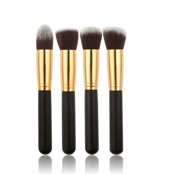 4pcs 02 ELECOOL 10/4/1 шт. набор кистей для макияжа пудра Румяна Тени для век косметической кисти для макияжа мягкие волосы Pincel Maquiagem - Handle Color: 4pcs 02