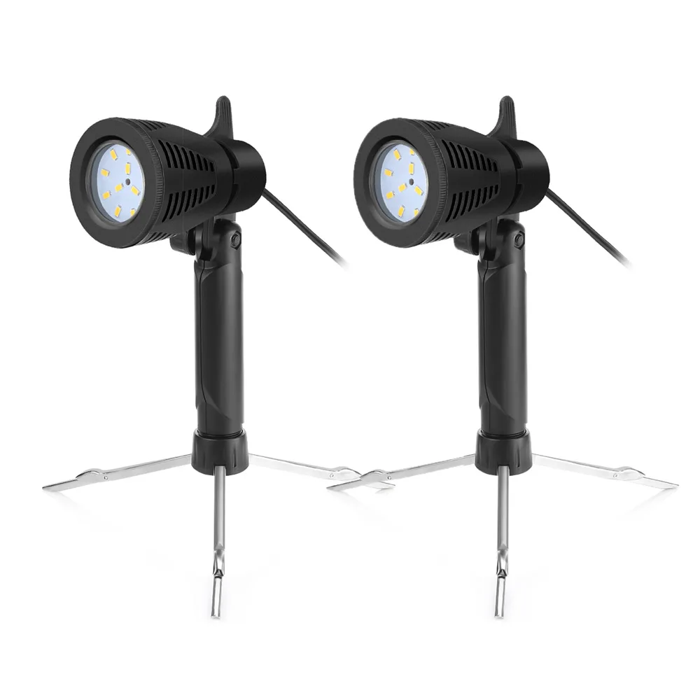 ACCEWIT FX-40 2 шт фотографии непрерывный 12 светодиодов лампа портативный Настольный