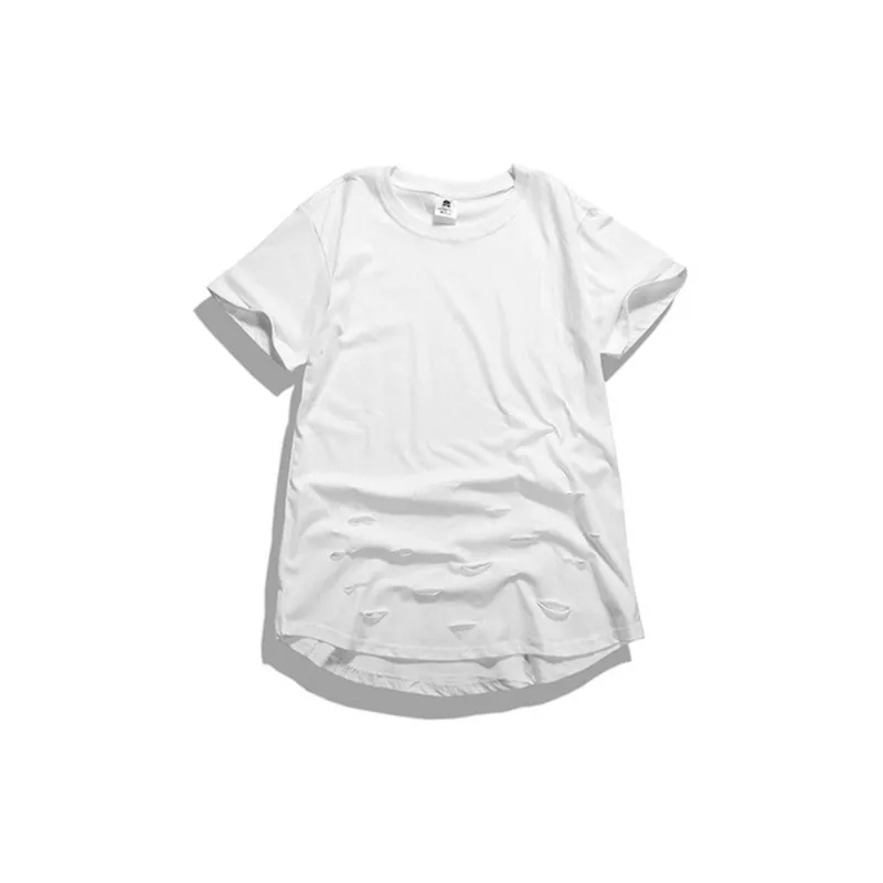 Летние Новые мужские футболки в стиле хип хоп модные с коротким рукавом Hba Hole Kanye