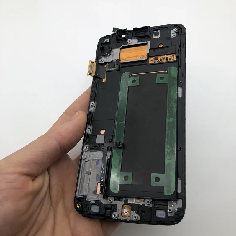 Новый оригинальный AMOLED 5 1 ''ЖК-дисплей с рамкой для SAMSUNG Galaxy s6 EDGE G925 G925F