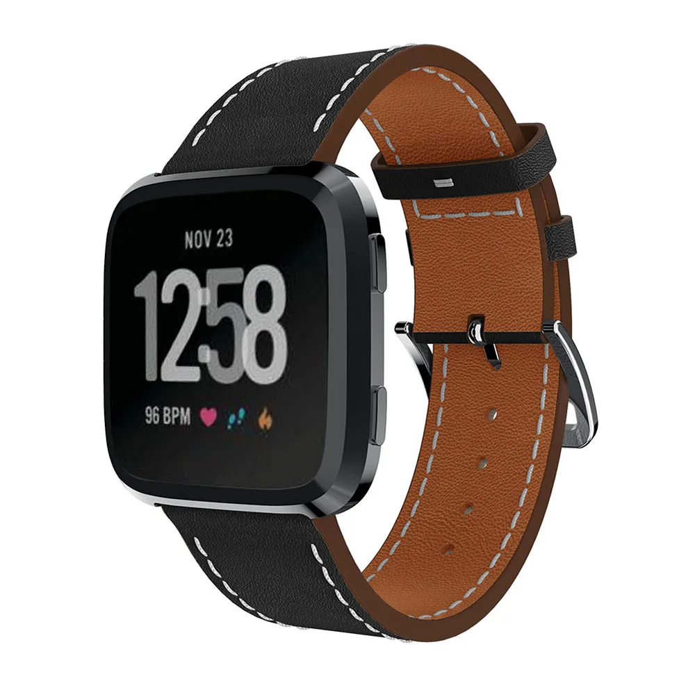 Сменный кожаный ремешок для наручных часов смарт fitbit versa Новое поступление 2018