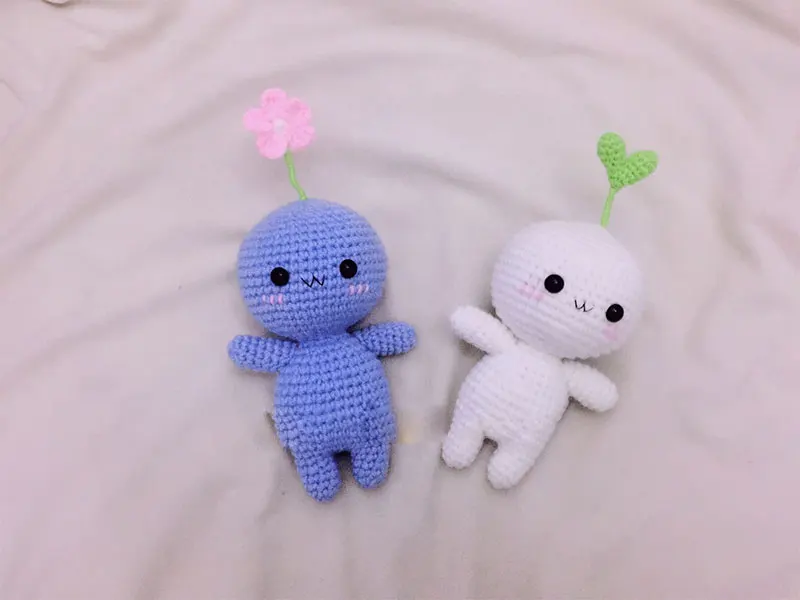 13*8 см Милая длинная трава голубой цветок тумблер креативный кулон крючком узор