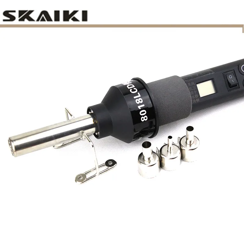 Skaiki 8018 LCD SMD паяльная станция с ЖК-экраном портативный термоуправляемый пистолет