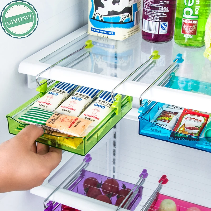 Бытовые ящик для хранения Организатор Box Пластик коробка Еда холодильник свежий