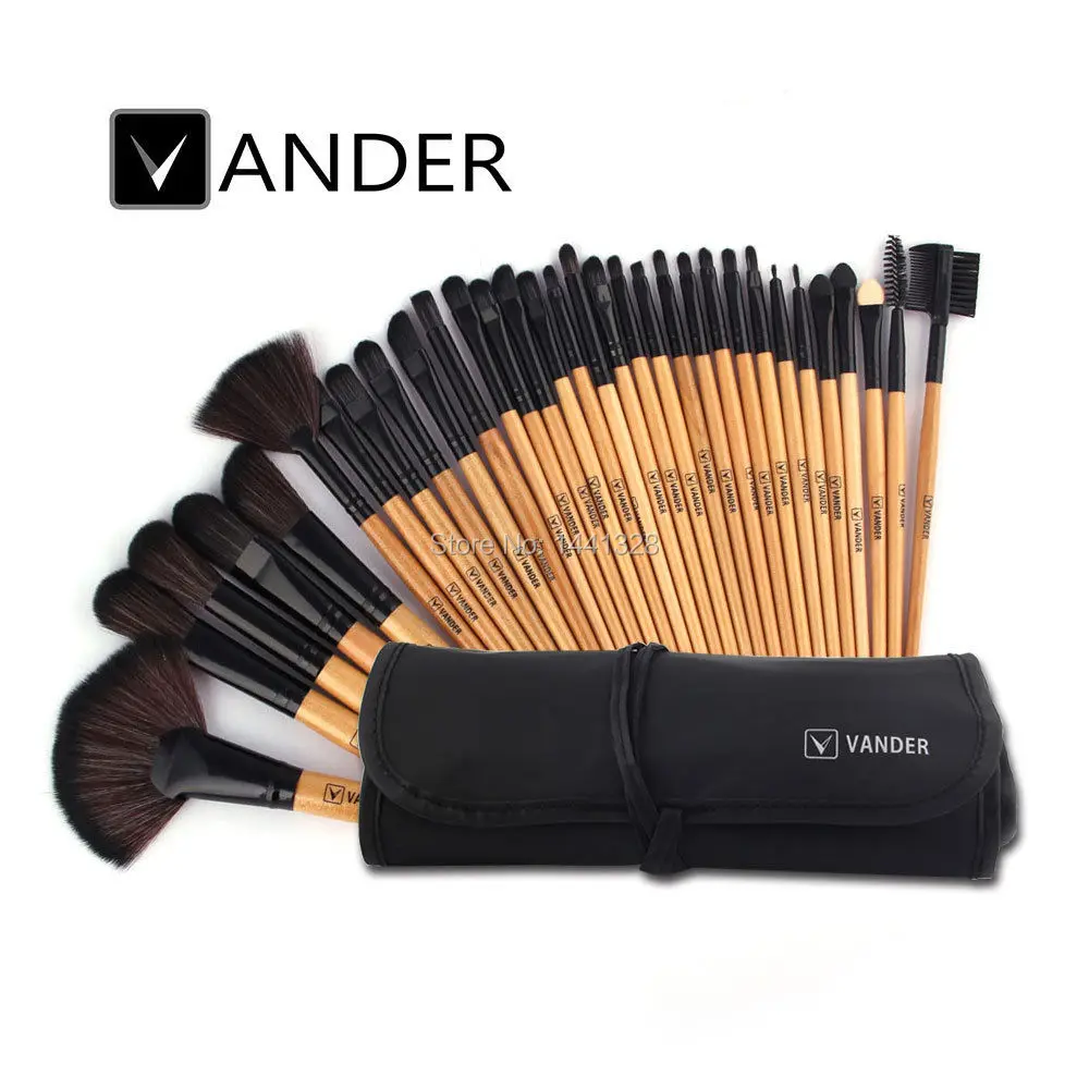 Профессиональный набор кистей для макияжа VANDER 11/32 шт. косметической основы пудры