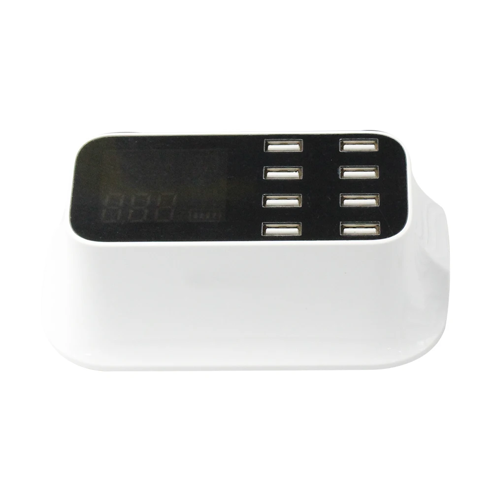 8-портовый USB Смарт зарядное устройство адаптер питания настольная зарядная станция США/ЕС/Великобритания штекер светодиодный дисплей для iphone6/7/8/x samsung S7/S8 J25