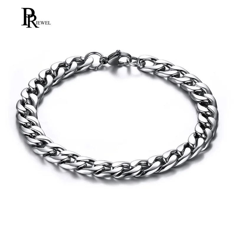 

Classic Stainless Steel Chain Bracelet for Men 17cm 19cm 22cm Male Warm Jewelry Never Fade
