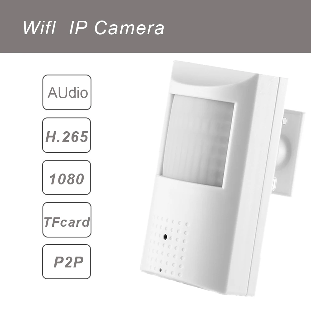 H.265 Wi-Fi 1080P Внутренняя IP камера 940nm невидимый ночного видения аудио мини крытый 2.0MP ONVIF P2P со слотом для sd-карты(128g макс