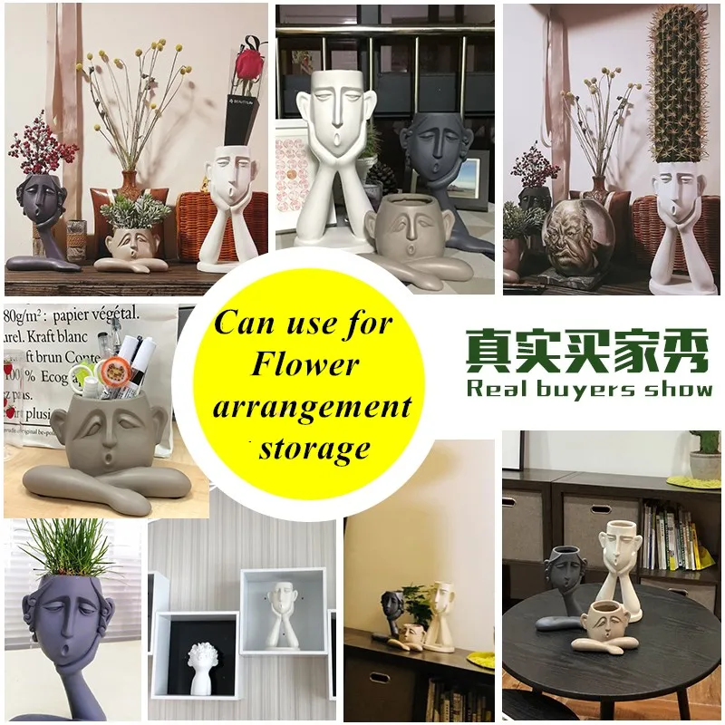 Нордический симпатичный полудекоративный цветочный горшок подставка для бонсай