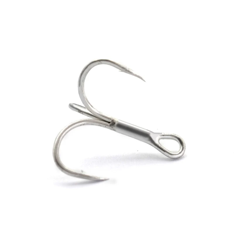 10 штук/коробка 1#2#4#6#8#10# Супер острые тройные крючки "Origin" с тремя якорями из высокоуглеродистой стали с кровавым пазом и голой зазубренной поверхностью.