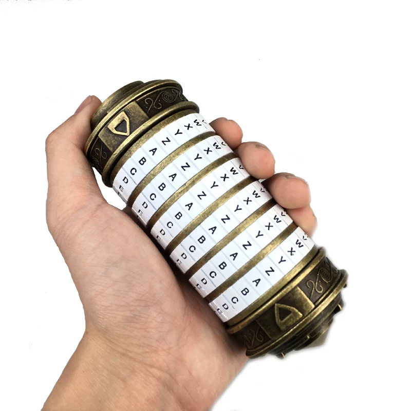 Leonardo DaVinci кодовые игрушки металлические замки-криптекс свадебные подарки подарок на день Святого Валентина письмо пароль побега камерный реквизит