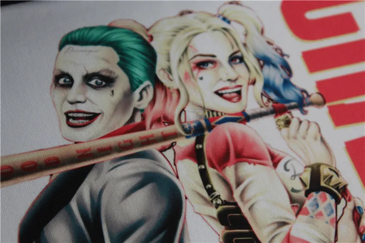 DC комикс Джокер Отряд Самоубийц футболка Харли Квинн Футболка крутая Новинка