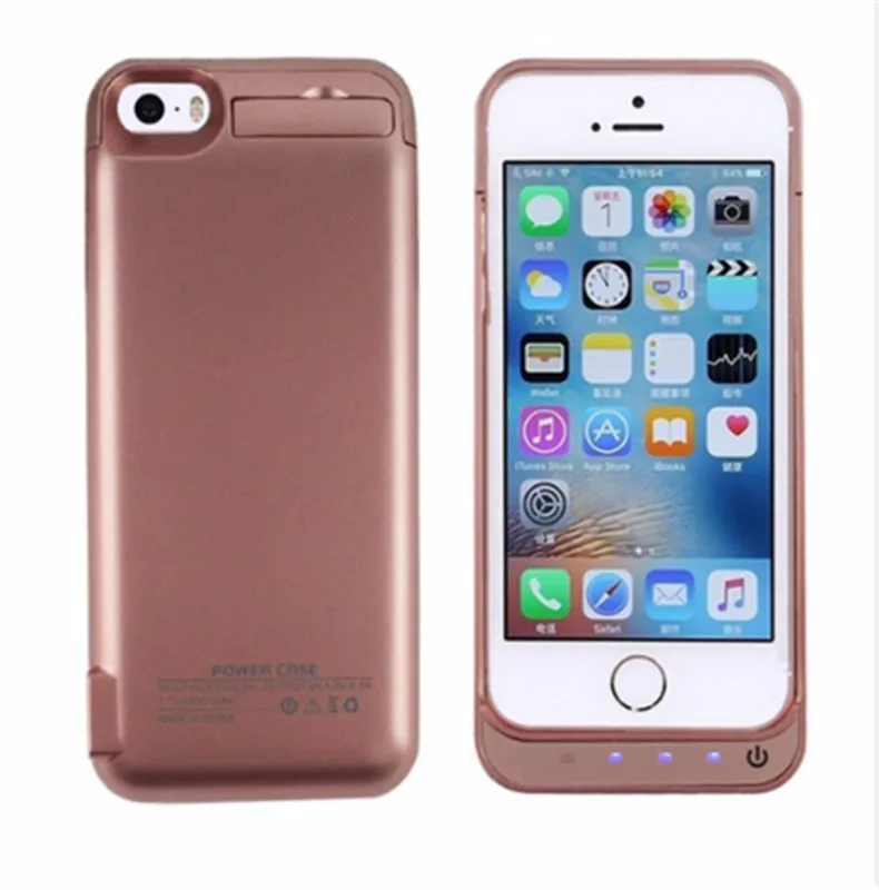 iphone NENG 4200 мАч Внешний аккумулятор чехол для зарядки для iPhone 5 5S 5c SE внешний резервный аккумулятор с подставкой - Цвет: iphone