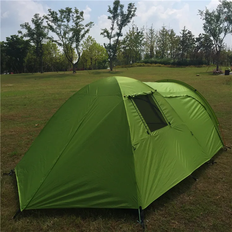 Горячая Распродажа, двухслойные 2 комнатные, 1 прихожая, 5 человек, водонепроницаемые Семейные палатки для кемпинга, CZX-128 Семейные палатки, вечерние палатки