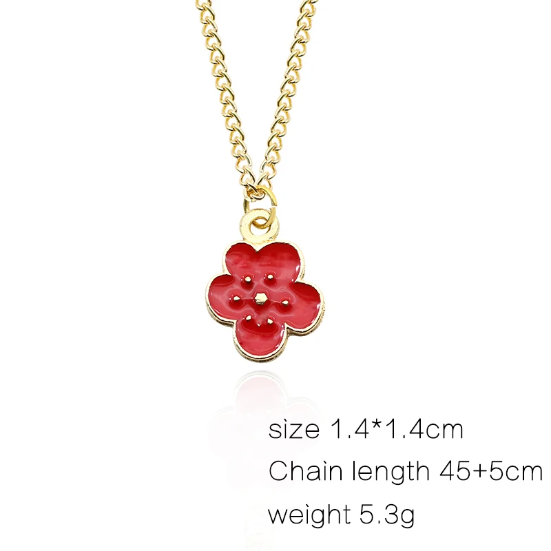 Cute Mini Flower Милое Горшечное растение кокосовое суккулентное кактус Ожерелье Эмаль Радужное сердце роза цветок листья ожерелье для женщин ожерелье - Окраска металла: Cute Mini Flower