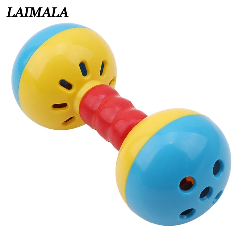 Детская игрушка погремушка колокольчики встряхивание гантели Игрушки для