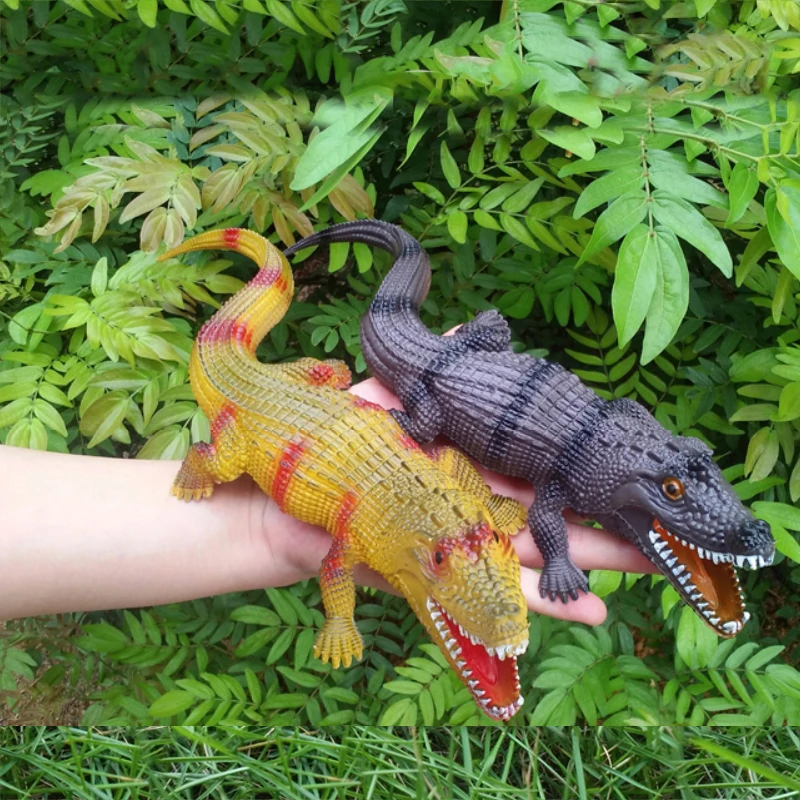 Пластиковая игрушка из крокодиловой кожи Имитация животных мягкая резина sealife