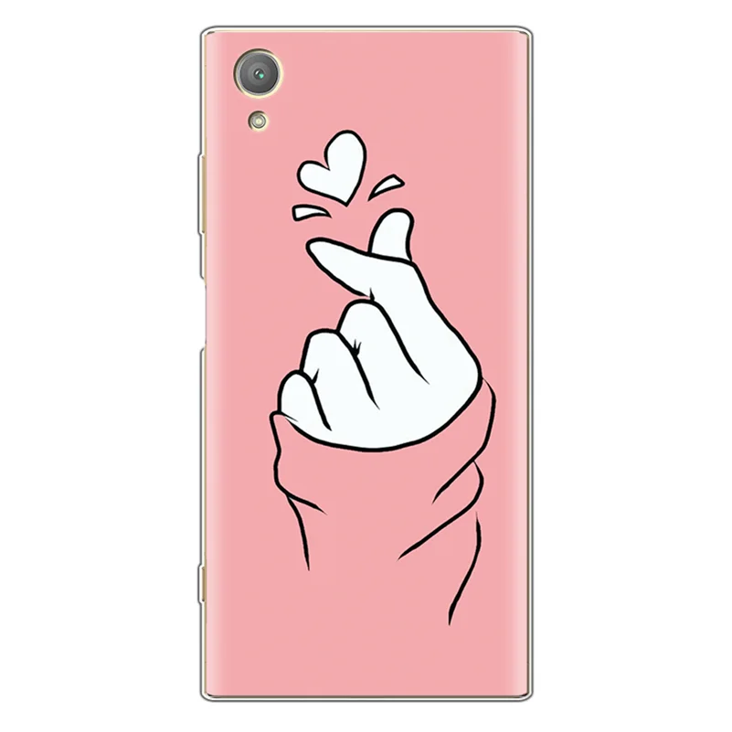bixinfen Чехол с сердечком для sony Xperia L1 L2 X XA XA1 XA2 Ultra Plus XZ XZ1 XZ2 XZ3 Z5 компактный силиконовый чехол для sony Xperia 10 Чехол - Цвет: bixinfen