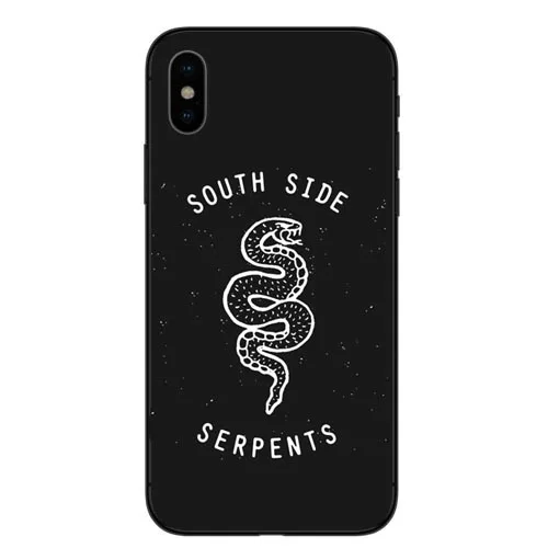 Американский ТВ ривердейл Мягкий силиконовый чехол для телефона iPhone 5 5S SE 6 6 SPlus 7 8 Plus Southside Serpents чехол для Coque iPhone X
