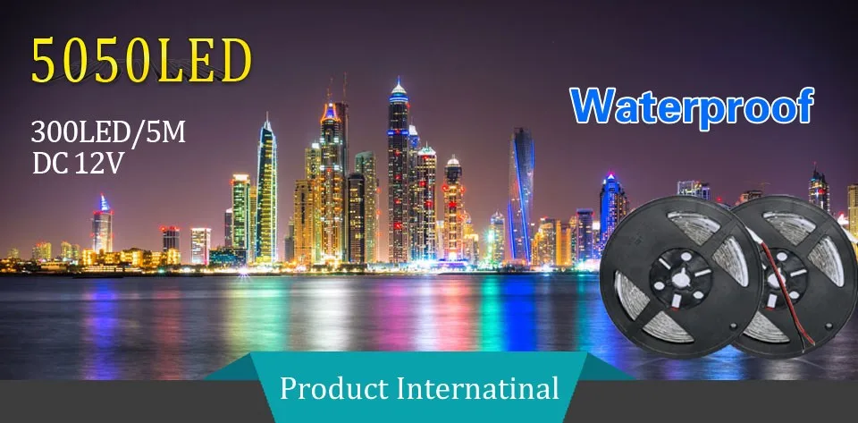DC 12 В SMD5050 RGB светодиодный светильник IP20/IP65 Водонепроницаемый 5 м 60 светодиодов/м Светодиодная полоса Fita Светодиодная лента лампа Bombillas светодиодный светильник