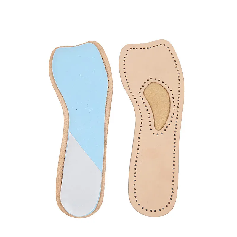 Женские кожаные стельки на всех каблуках женские 3/4 для ног высоком каблуке