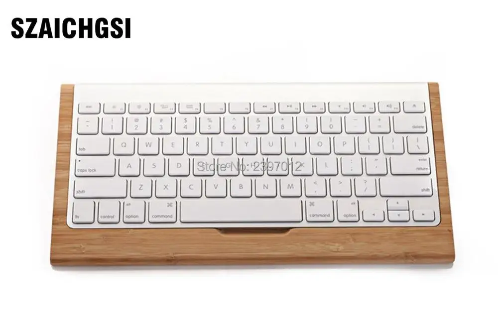 SZAICHGSI бамбуковая деревянная подставка для Apple iMac компьютера Bluetooth беспроводная