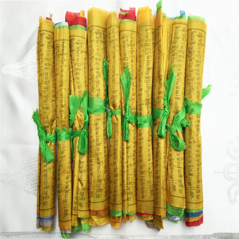 Буддийские поставок Тибетский буддистский молитвенный флаги 26 см 20 штук/рулон 5 3