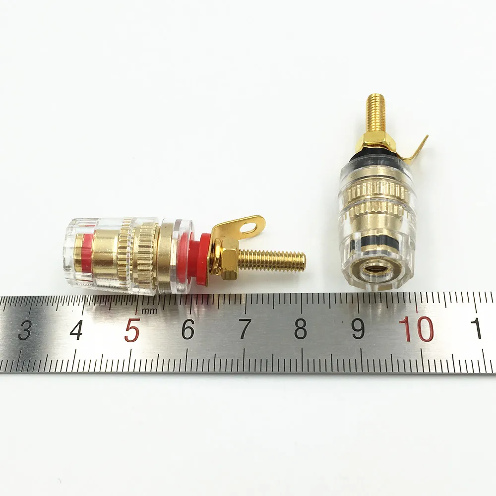 20Pcs Brass Gold Plated Banana Terminal Binding Post Socket Audio Cable Connector Amplifier Speaker Plug Jack | Обустройство дома