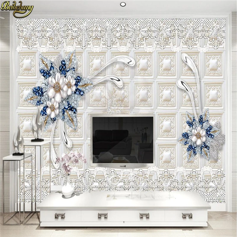 Обои на заказ большие обои стикер стену 3D стерео рельефное Ювелирное Украшение
