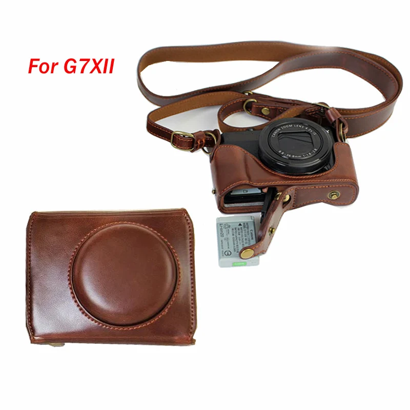 Классическая сумка для камеры из искусственной кожи Canon G7X Mark2 II G7XII G7X3 G7XIII G7XM3 с