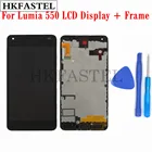 Hkfastel Оригинальный ЖК-экран дигитайзер дисплей для Nokia Microsoft Lumia 550 с передней ЖК-рамкой Ремонт Замена инструменты
