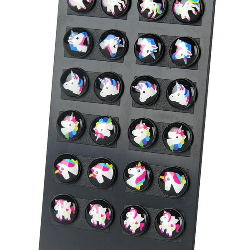 12 пары/компл. Новое поступление кавайные полимерные серьги гвоздики в виде