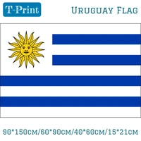 90150cm6090cm4060cm1521cm uruguay polyester flag 3x5feet officeactivityparadefestivalhome decoration new fashion