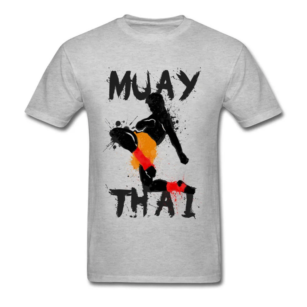 

Geek Muay Thai Fighter Men Top T-shirts New Arrival Summer Short Sleeve Crewneck 100% Cotton Tees Design Tee-Shirts