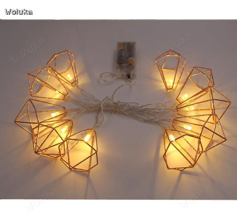 Светодиодная железная капельница с зажимом Батарейная коробка ананасом лампа