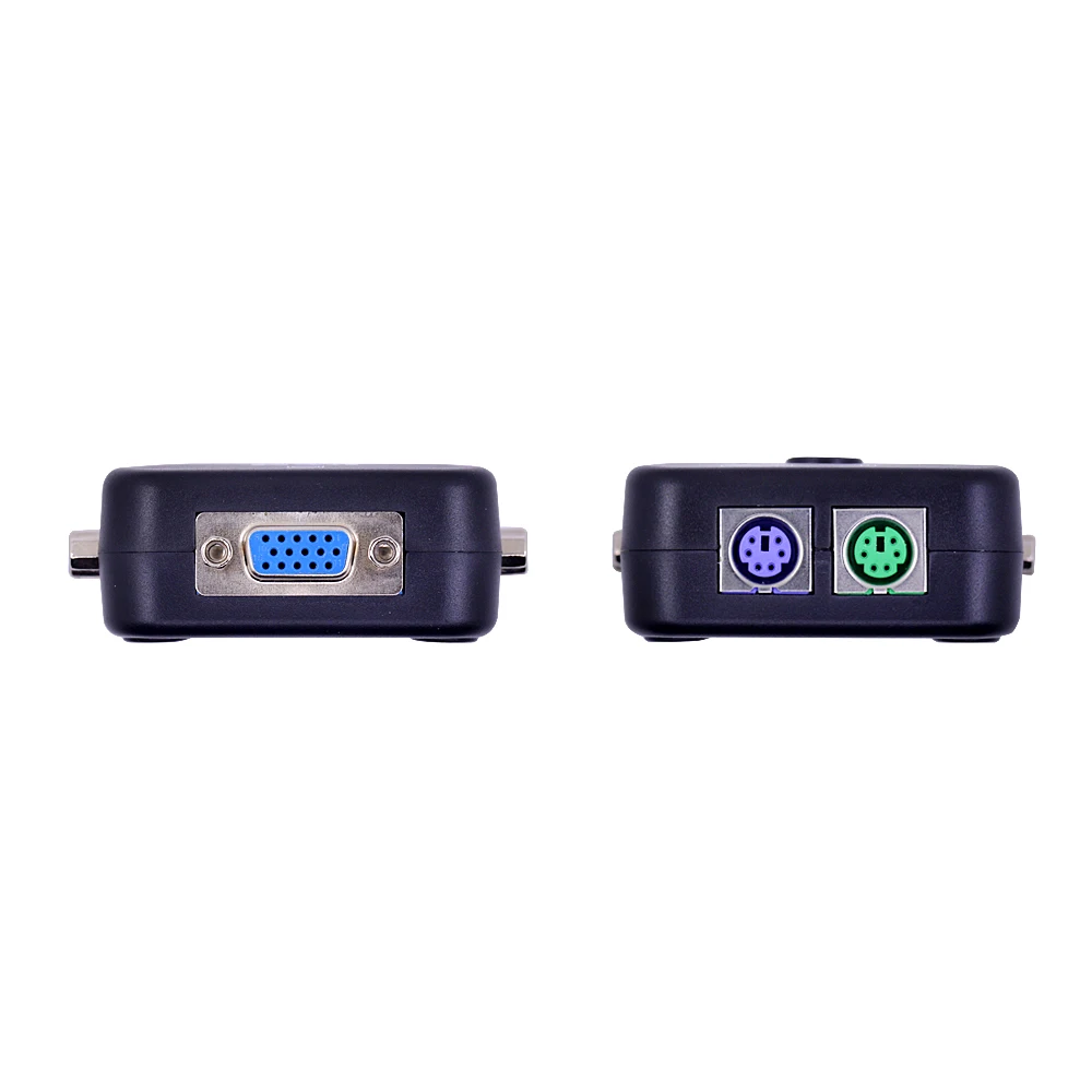 2 порта PS/2 KVM переключатель VGA SVGA разветвитель Box контроллер для клавиатуры мышь