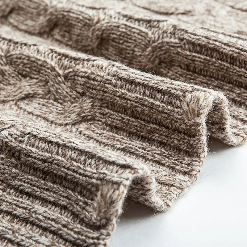 Для женщин Autumn Cashmere плюс Размеры 3XL средней длины Трикотаж женский с длинным рукавом вязаный свитер леди Повседневное свободные пальто-кардиган C62
