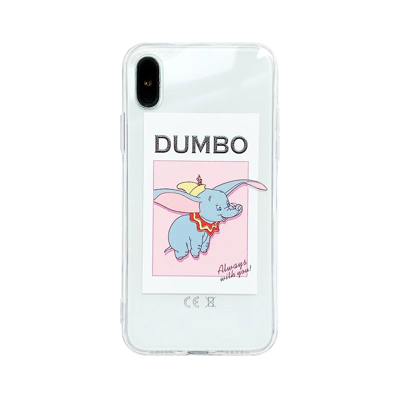 GlamPhoneCase Прозрачный чехол для телефона С Рисунком Слона iPhone XS Max XR X 8plus 8 7plus 7 6 S/6 Plus