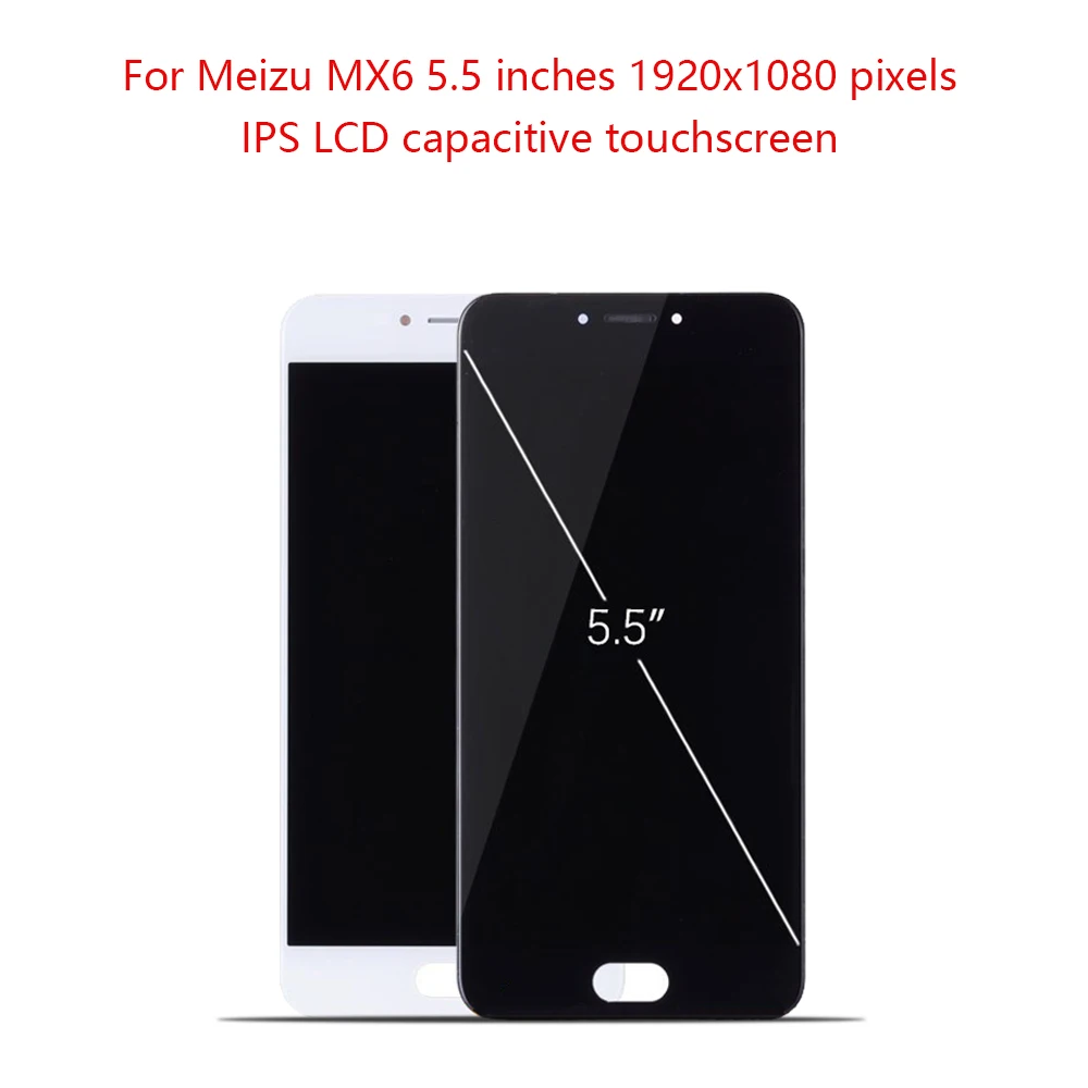ЖК дисплей 5 дюйма для Meizu MX6 сборный экран с рамкой и дигитайзером MEIZU рамка