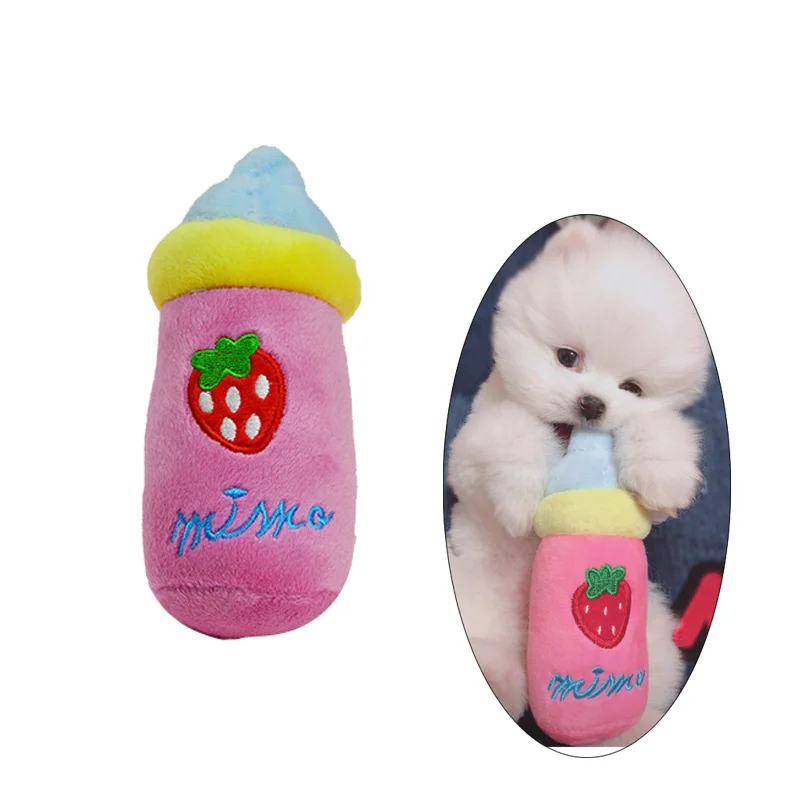 Kawaii молочная бутылка в форме домашних животных собака Жевательная пищалка