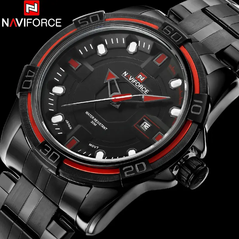 Naviforce Лидирующий бренд Для мужчин спортивные часы Мужчин's Военная Униформа