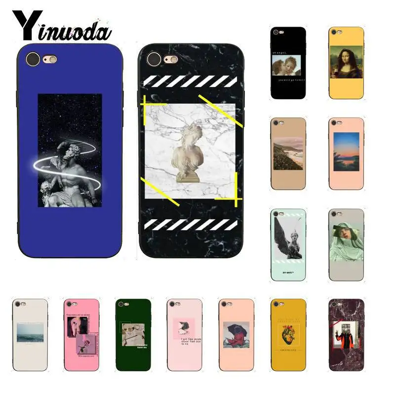 Yinuoda искусства эстетическое Ван Гог &quotМона Лиза&quot Дэвид чехол для телефона iPhone8 7