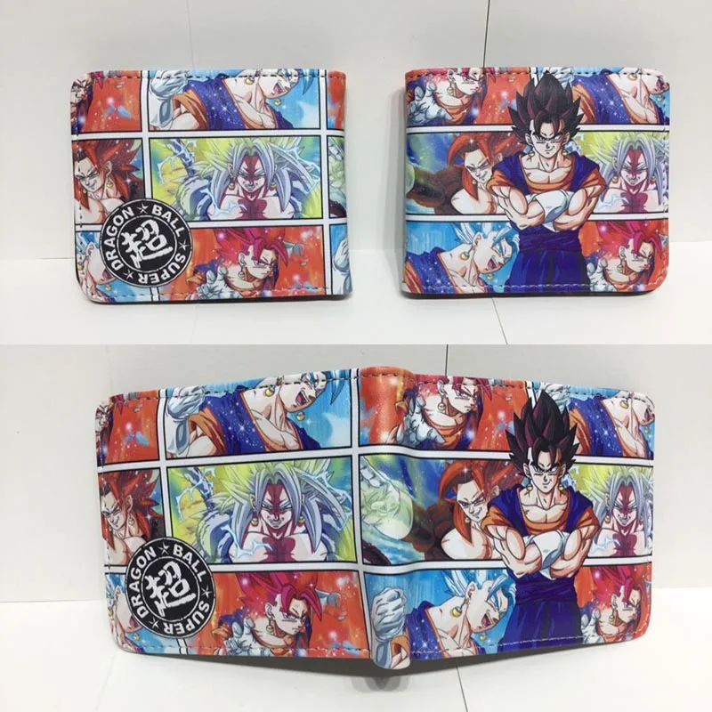 C Кошелек с рисунком Dragon Ball Z, кошелек из искусственной кожи с карманом для монет, сумки с держателем для карт для детей, подростков, мужчин и женщин, Короткие Кошельки - Цвет: C