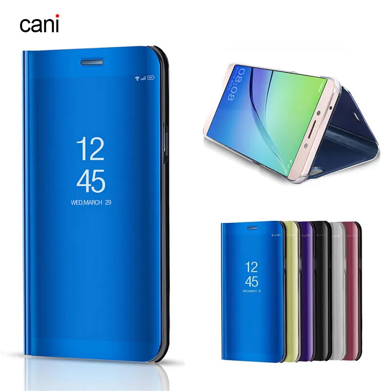 Чехол Smart Case для huawei P20 P8 P10 P9 lite Pro Flip Стенд зеркало вид чехол телефона p9 плюс