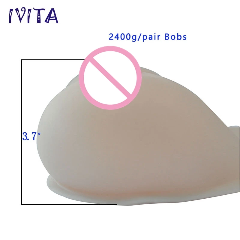 IVITA 2400 г силиконовые формы для груди с ремнями искусственные искусственная грудь