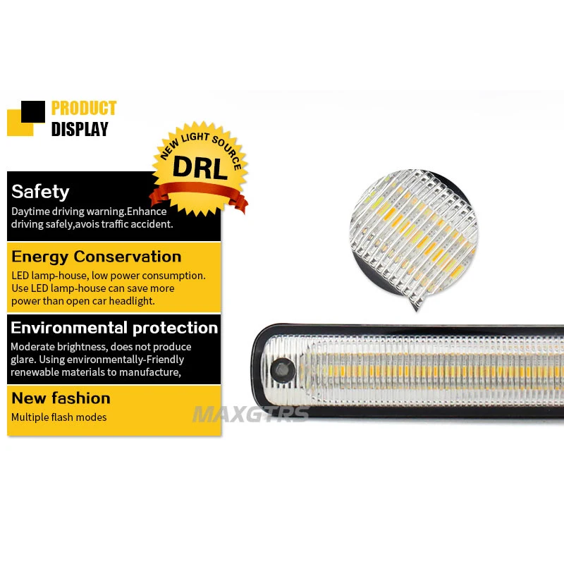 2 шт. универсальные светодиодные лампы для дневных ходовых огней 36SMD 2835|daytime running|led
