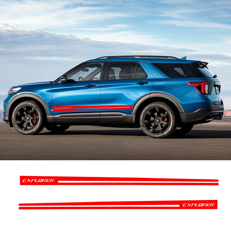 2 шт. боковые полосы для автомобиля графические виниловые наклейки на гоночную и