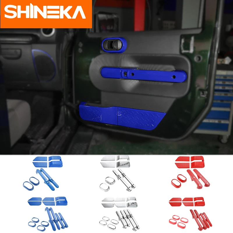 SHINEKA ABS автомобильные интерьерные дверные ручки украшения кольца крышки наклейки