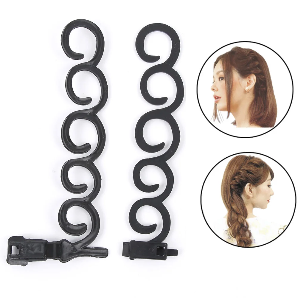 2 шт./компл. французский инструмент для плетения волос плетение с крючком бигуди