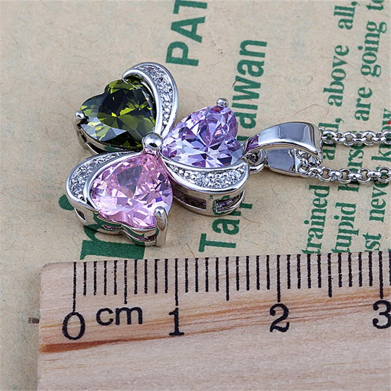 RONGQING 1 шт./лот Многоцветный Ожерелье &quotСчастливый Клевер&quot для женщин Анти